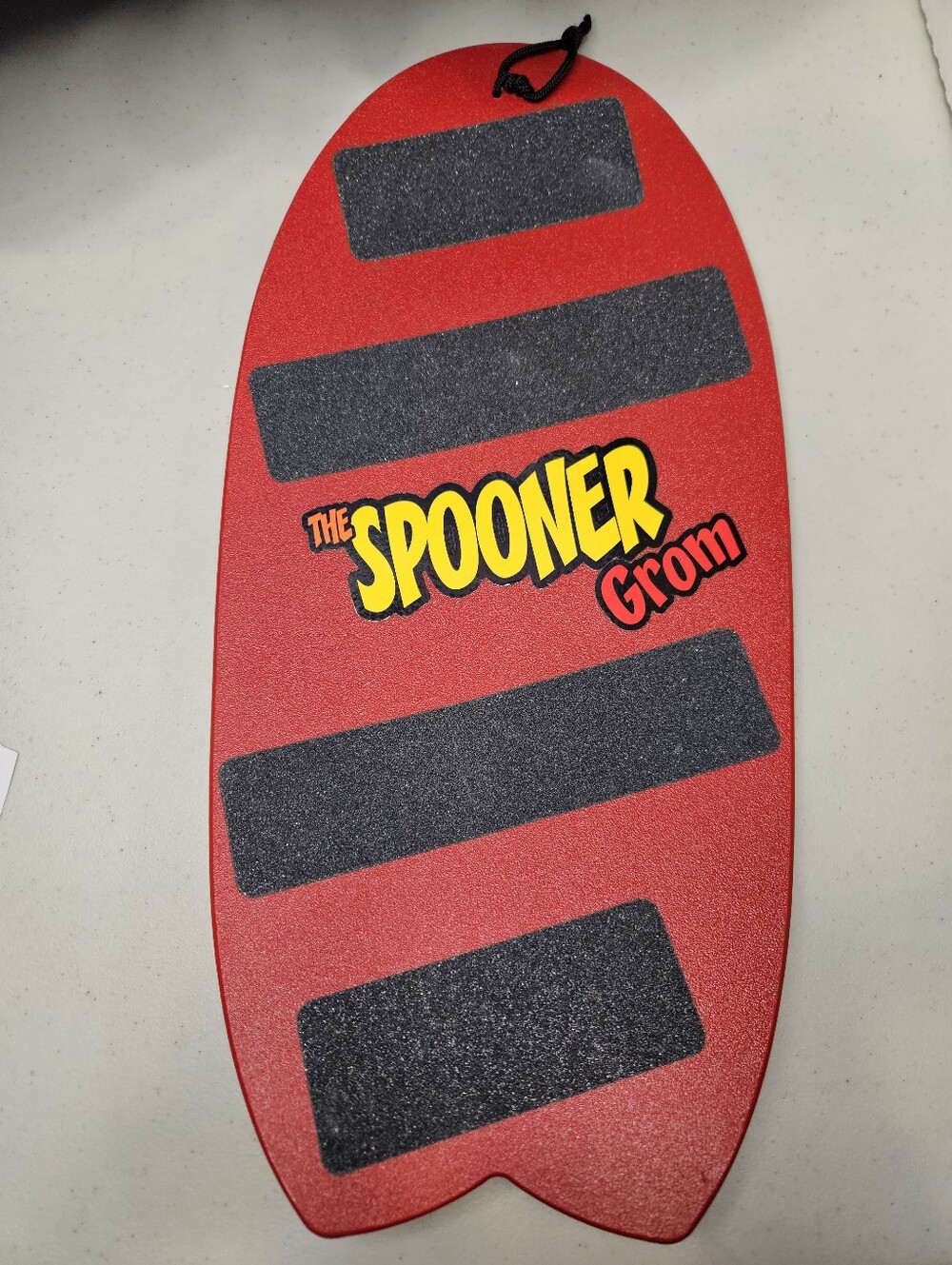 The SPOONER Grom Ski Skating Snowboard Training Balance Workout Board Red
